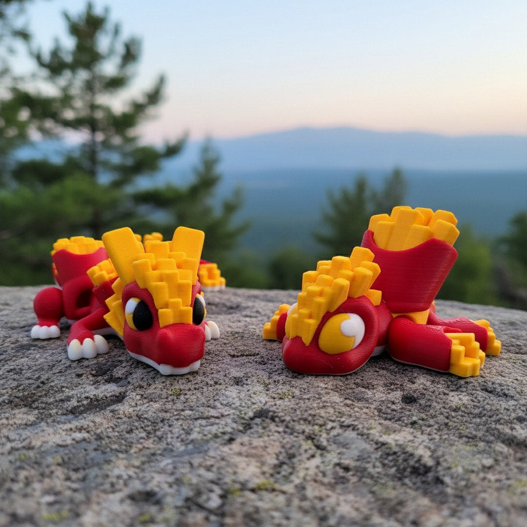 French Fry Dragon & Turtle